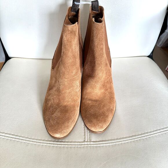 Michael Michael Kors Lottie Suede Booties 11M New Brown - Picture 3 of 7